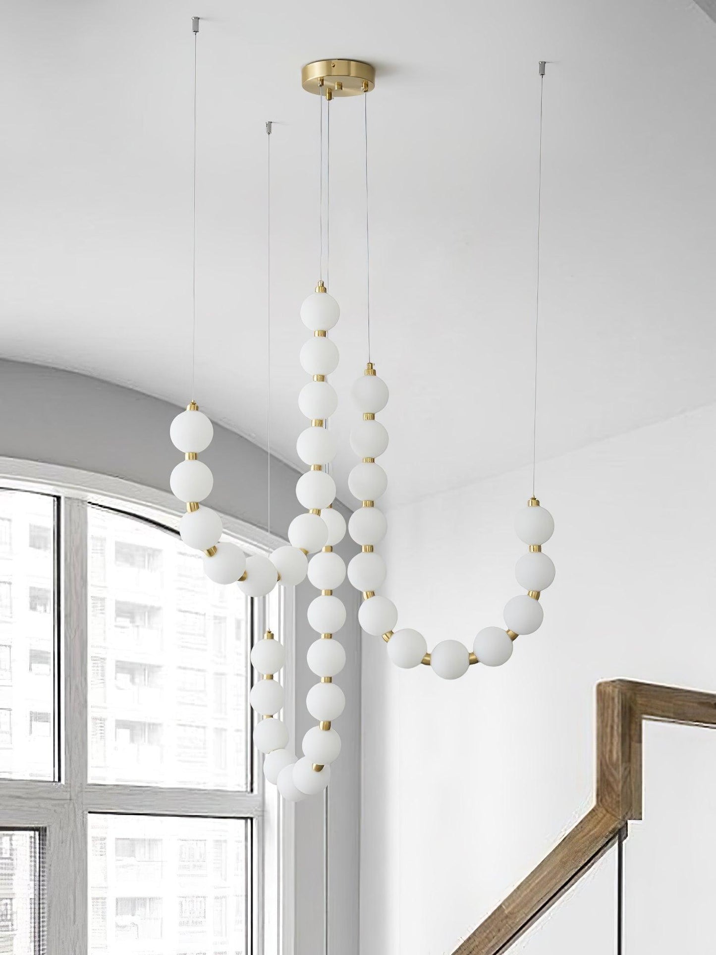 Acrylic Pearl Necklace Chandelier - YIOSI