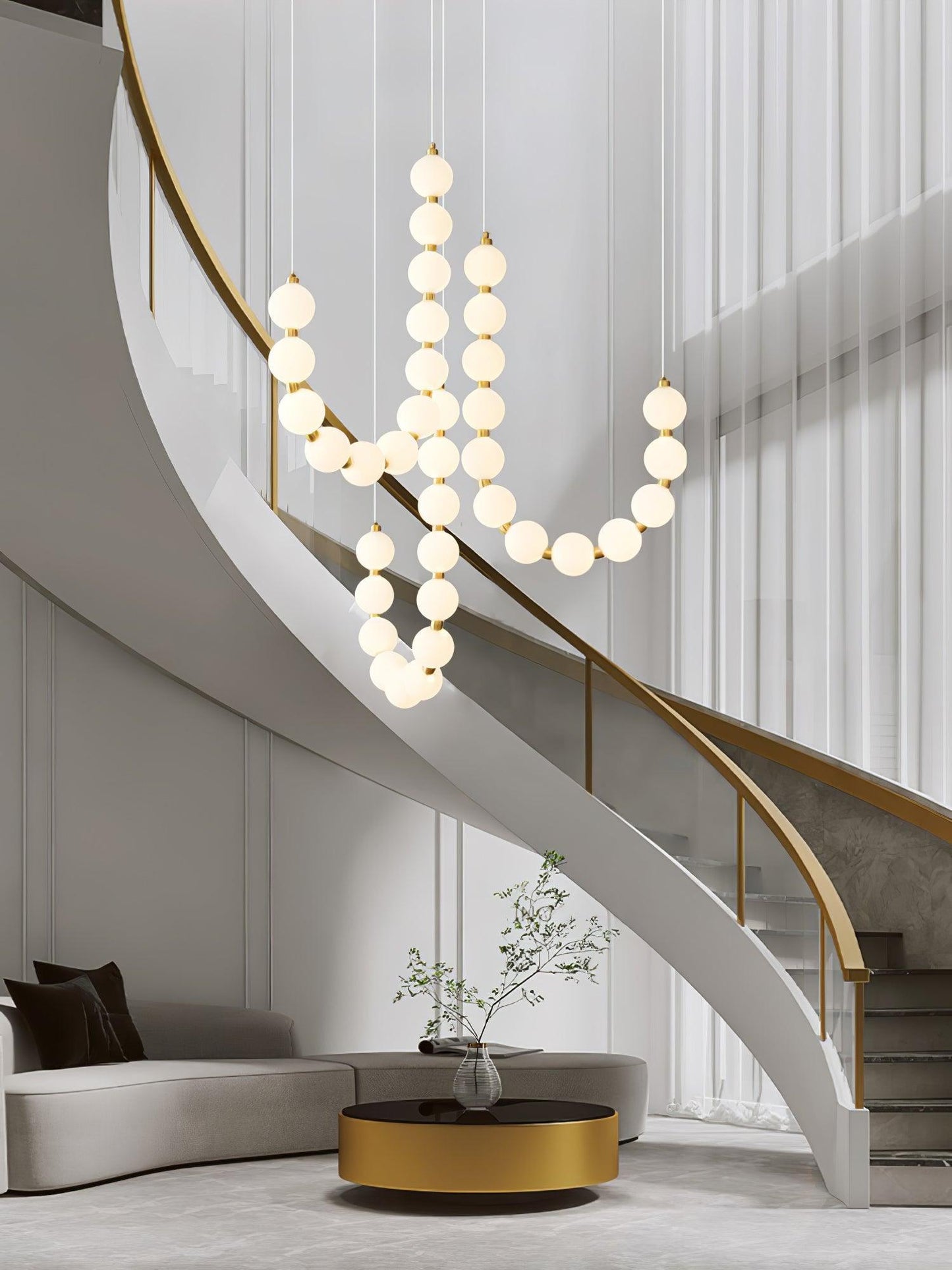 Acrylic Pearl Necklace Chandelier - YIOSI
