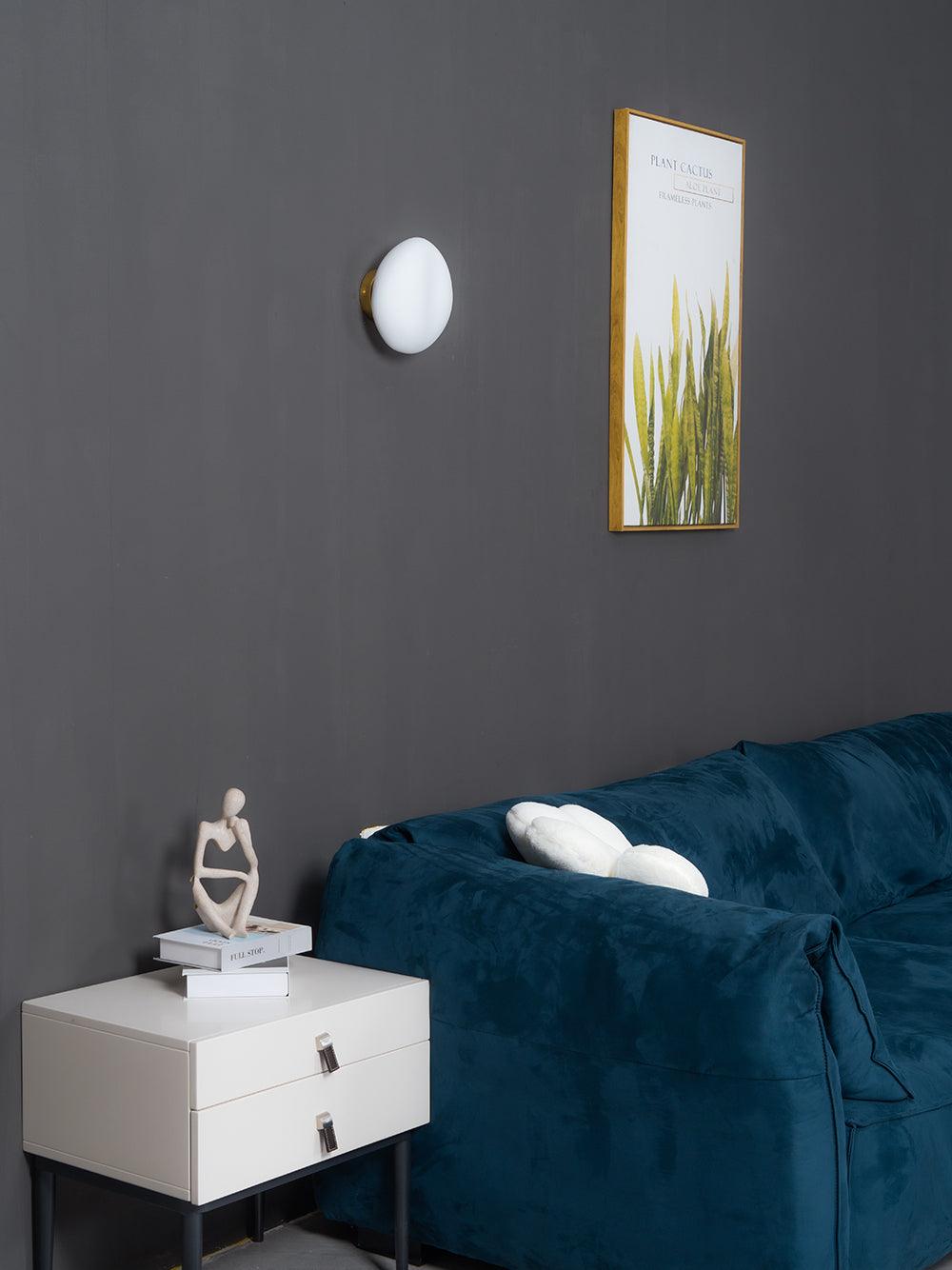 Vakkerlight Bubble Glass Wall Lamp Modern Translucent Pebble Design
