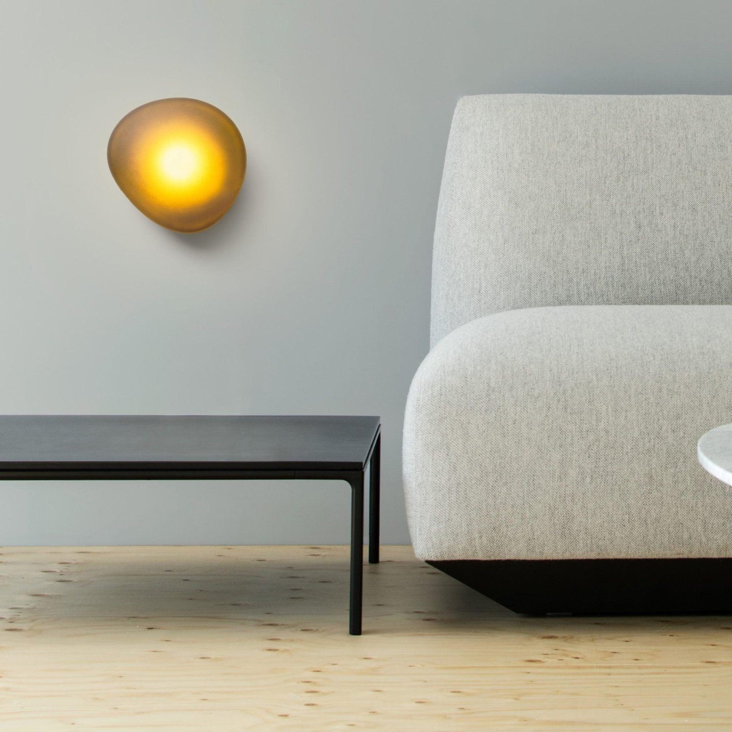 Vakkerlight Bubble Glass Wall Lamp Modern Translucent Pebble Design