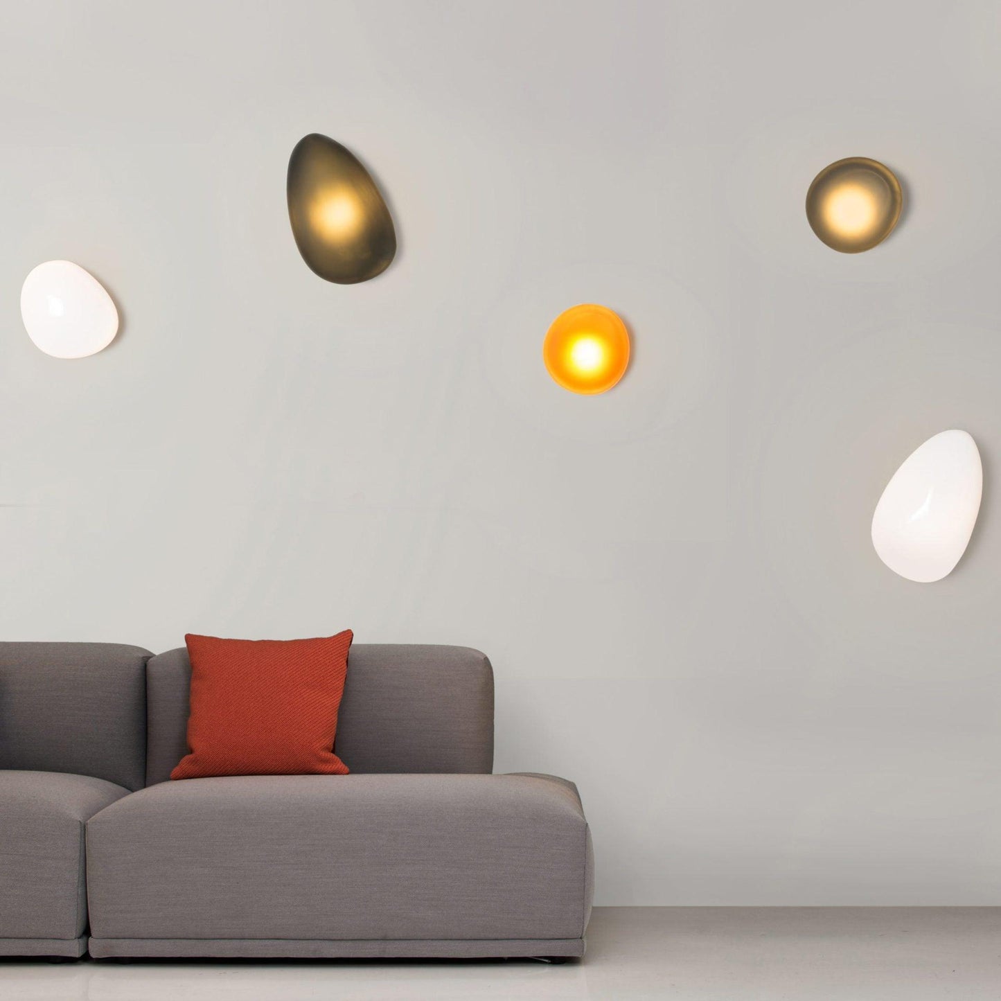 Vakkerlight Bubble Glass Wall Lamp Modern Translucent Pebble Design