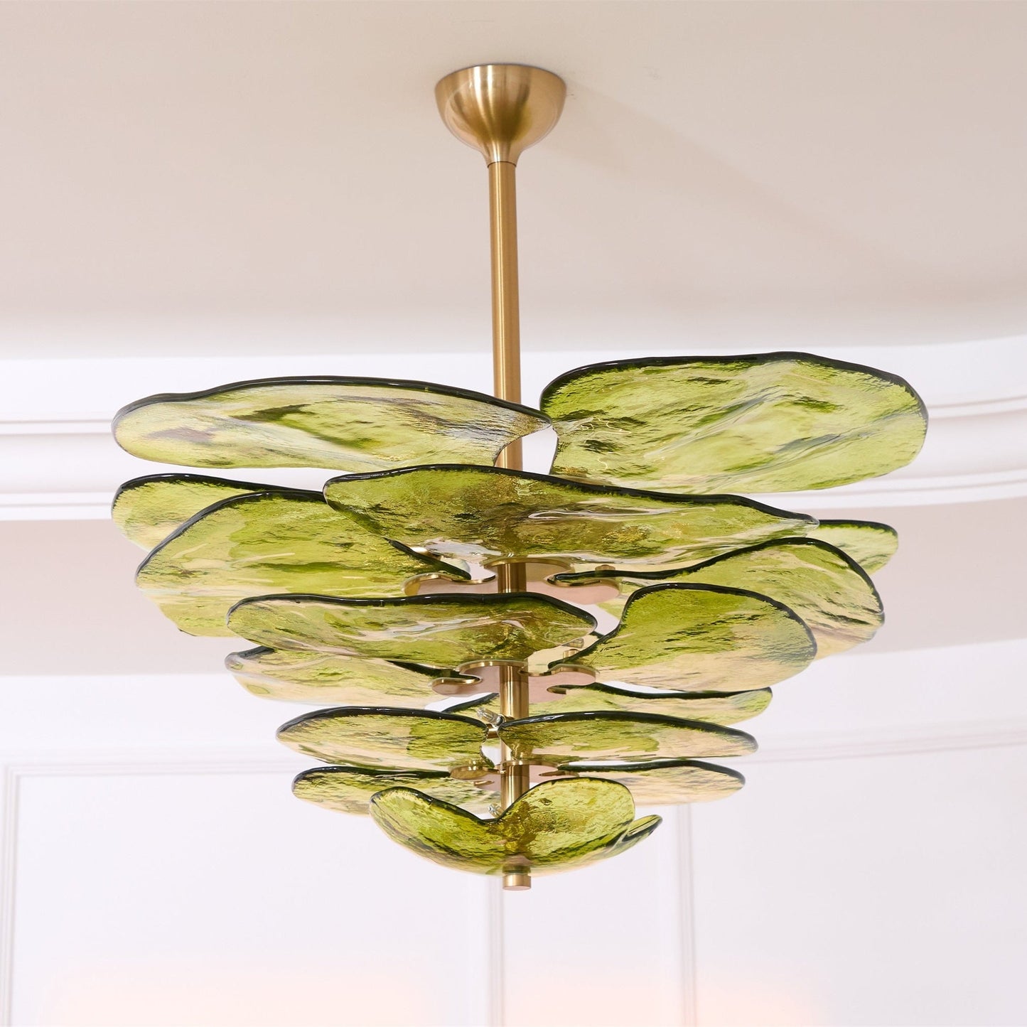 Petals Gold Murano Chandelier - YIOSI