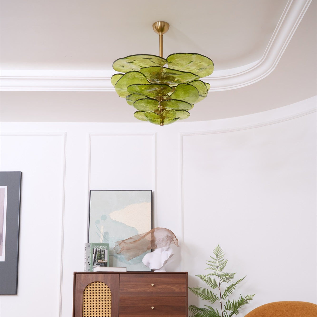 Petals Gold Murano Chandelier - YIOSI