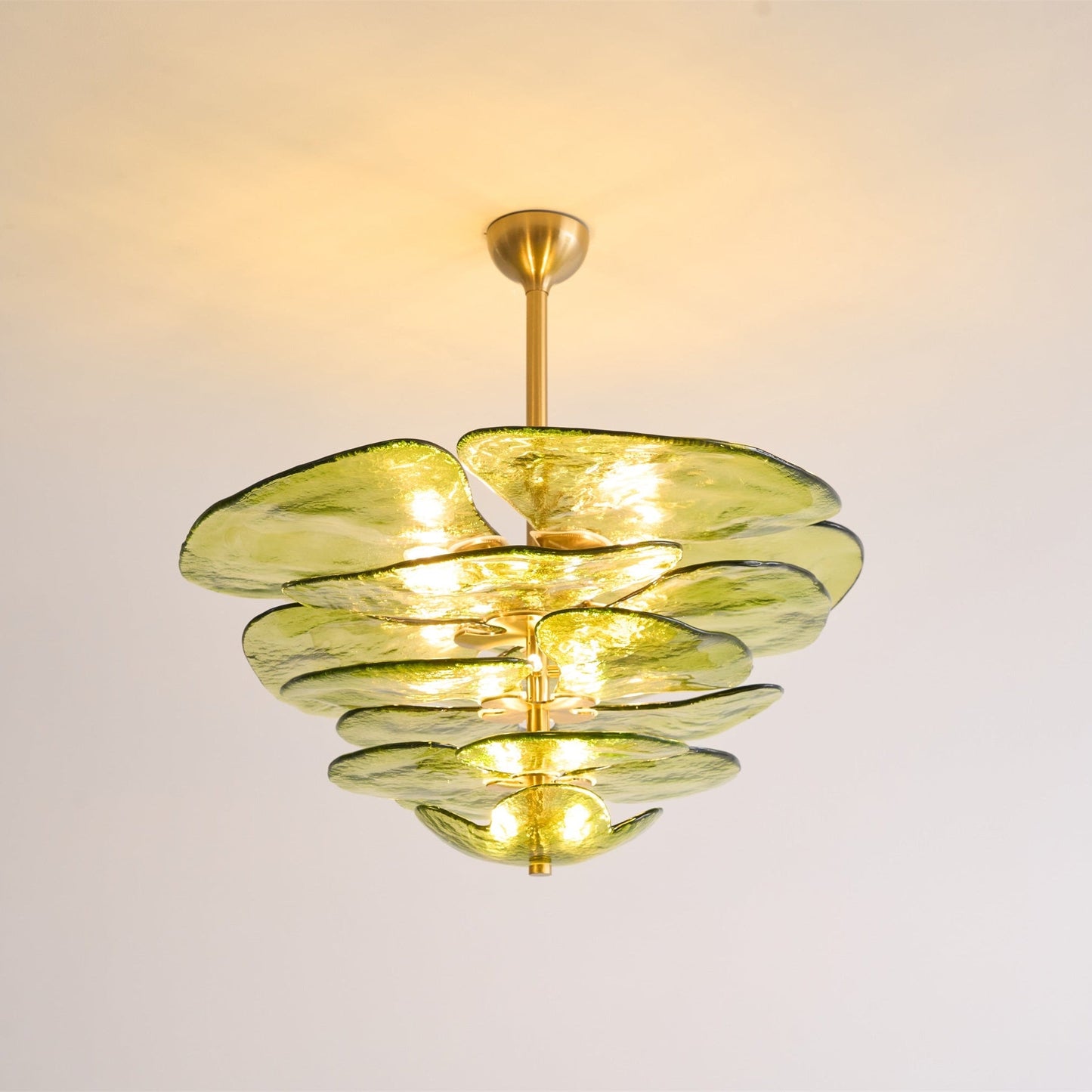 Petals Gold Murano Chandelier - YIOSI