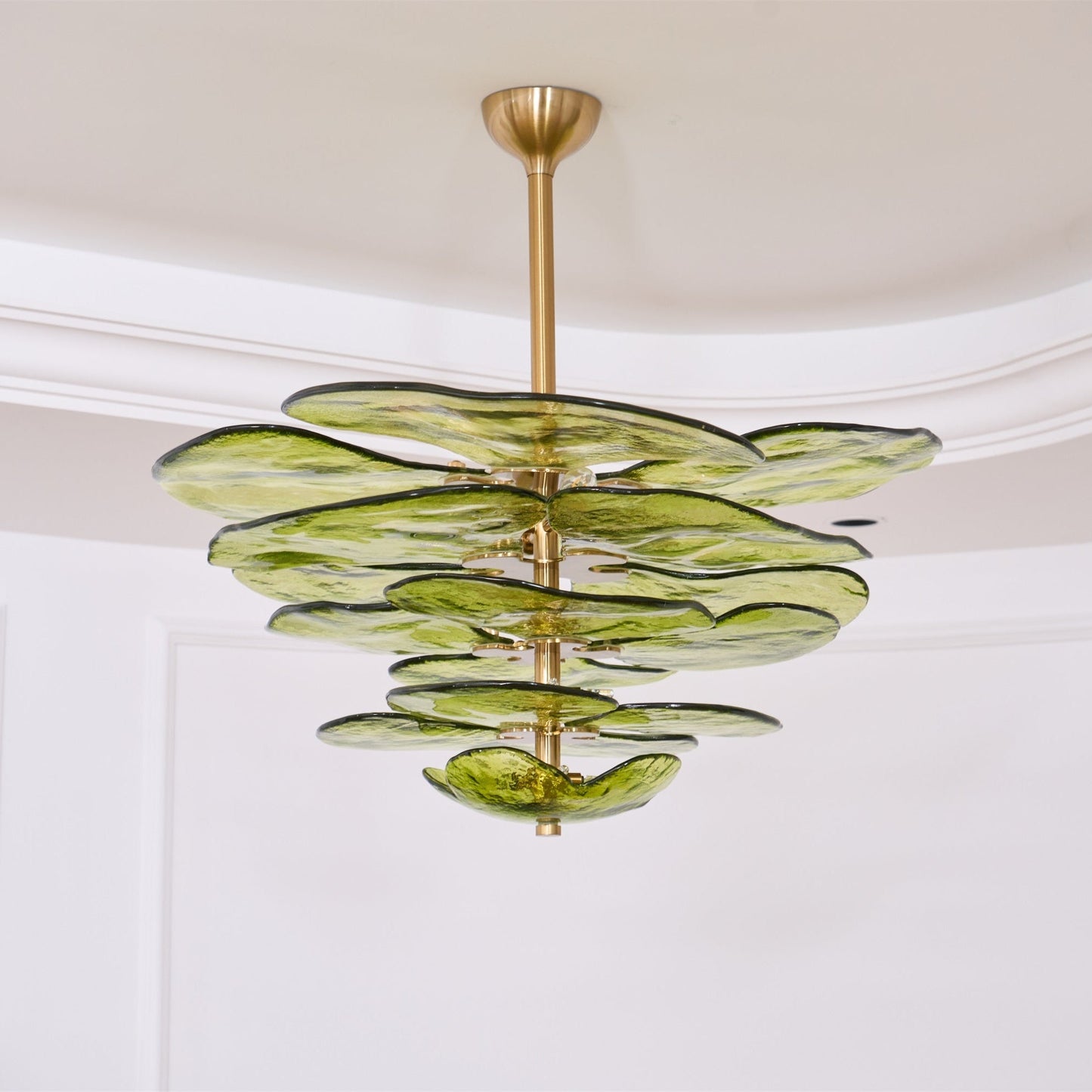 Petals Gold Murano Chandelier - YIOSI