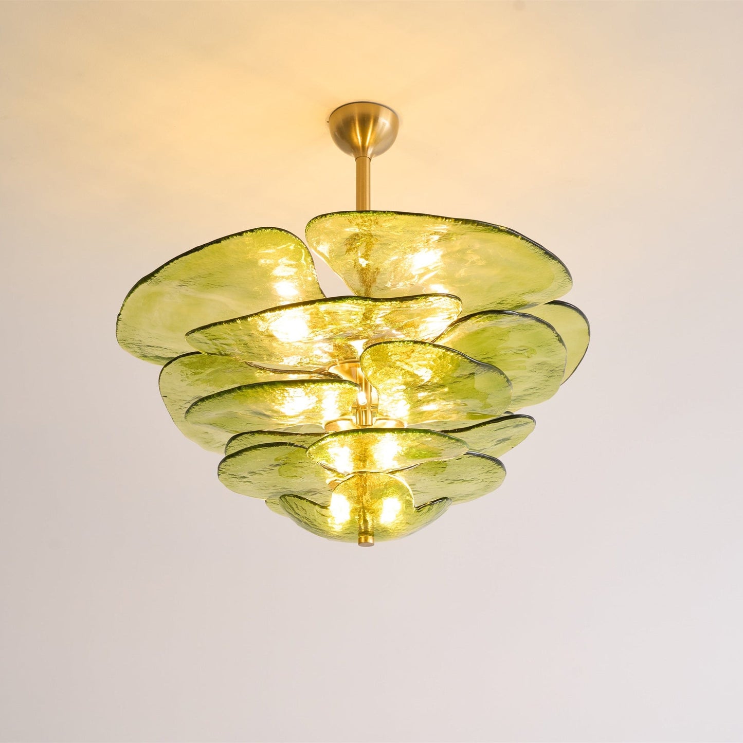Petals Gold Murano Chandelier - YIOSI