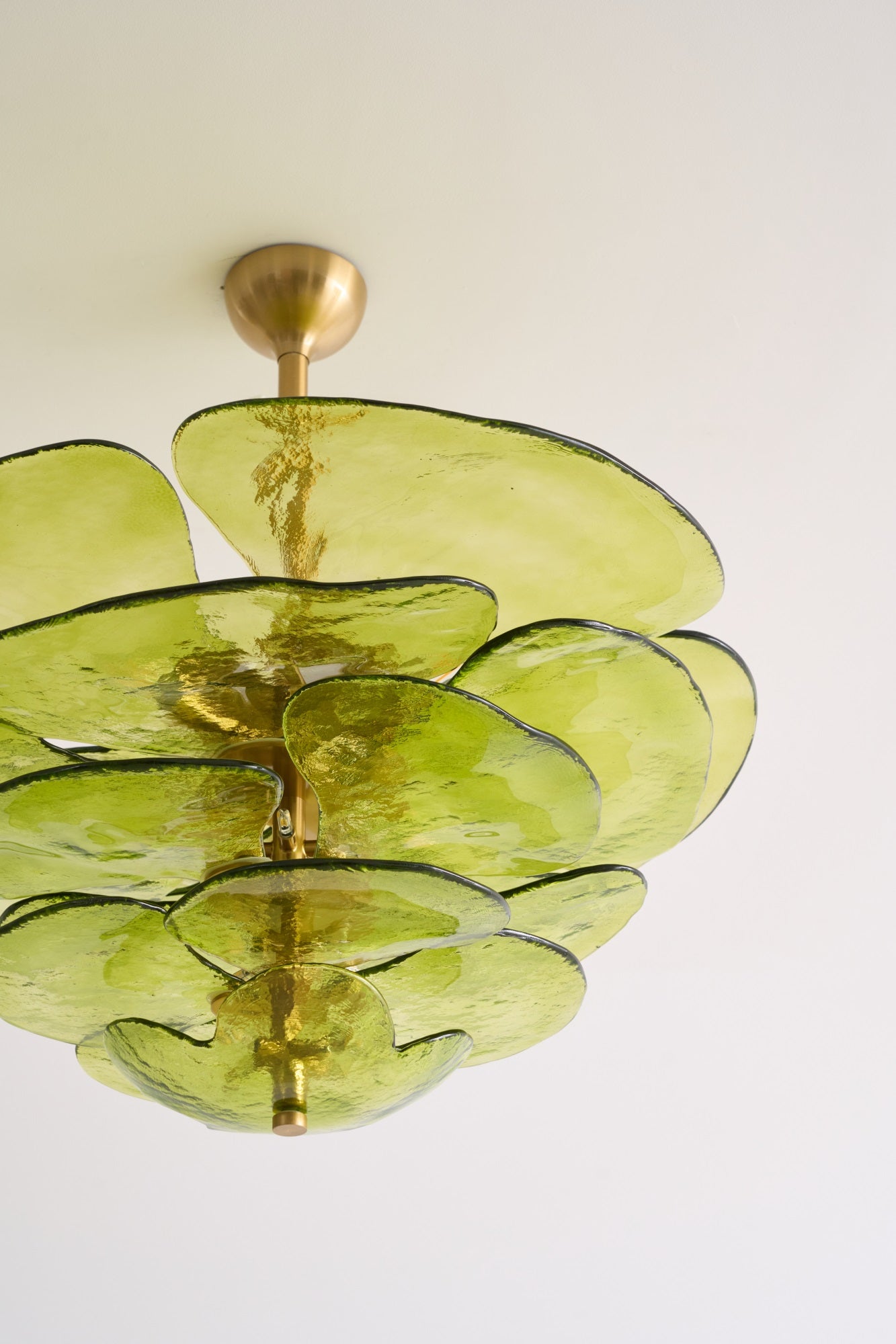 Petals Gold Murano Chandelier - YIOSI
