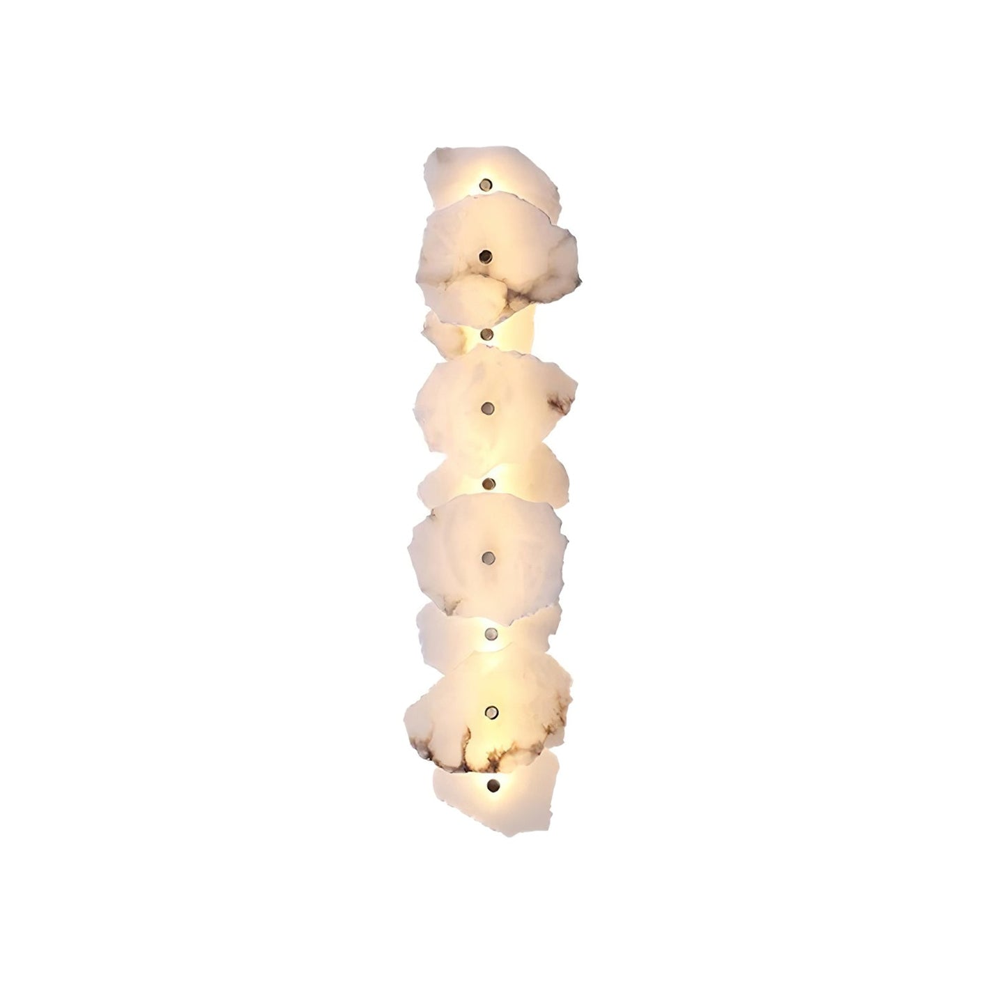 Petra Gold & White Alabaster Wall Lamp – Modern Elegance