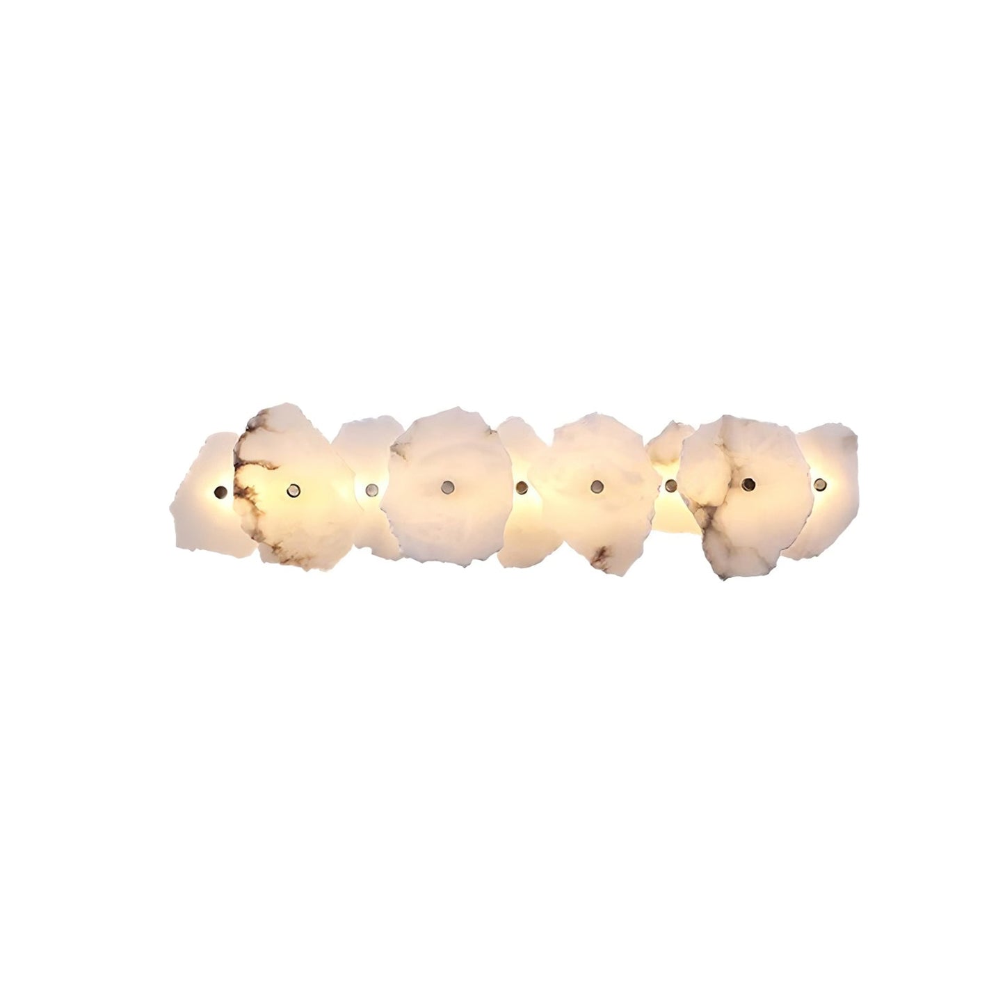 Petra Gold & White Alabaster Wall Lamp – Modern Elegance