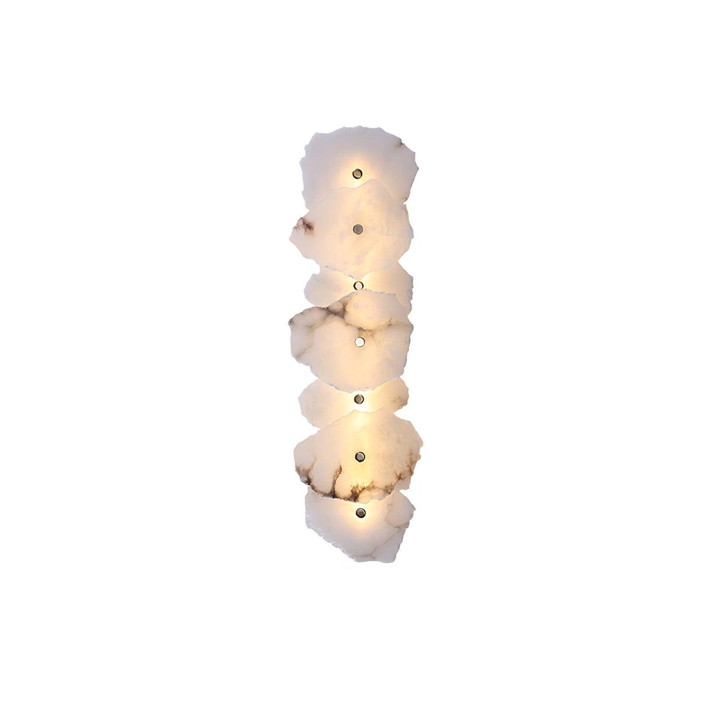Petra Gold & White Alabaster Wall Lamp – Modern Elegance