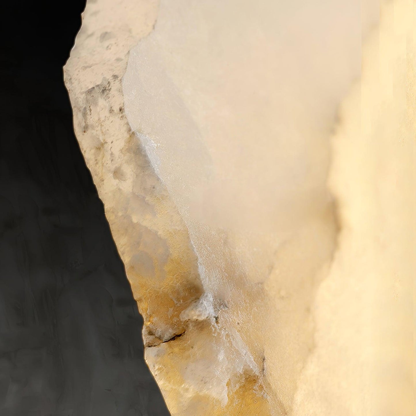 Petra Gold & White Alabaster Wall Lamp – Modern Elegance