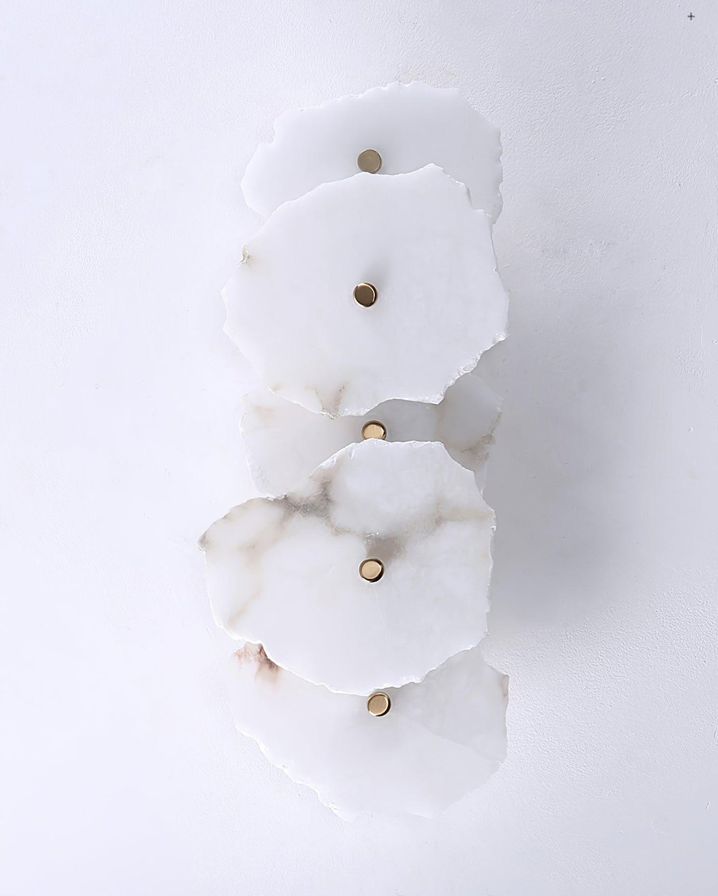Petra Gold & White Alabaster Wall Lamp – Modern Elegance