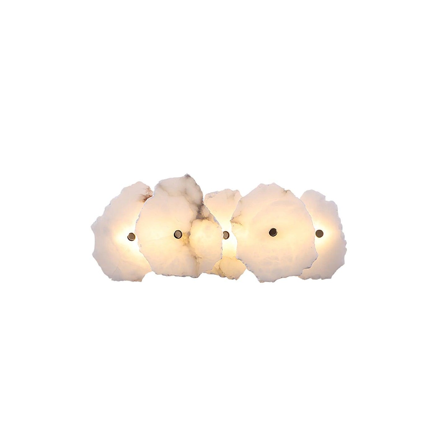 Petra Gold & White Alabaster Wall Lamp – Modern Elegance