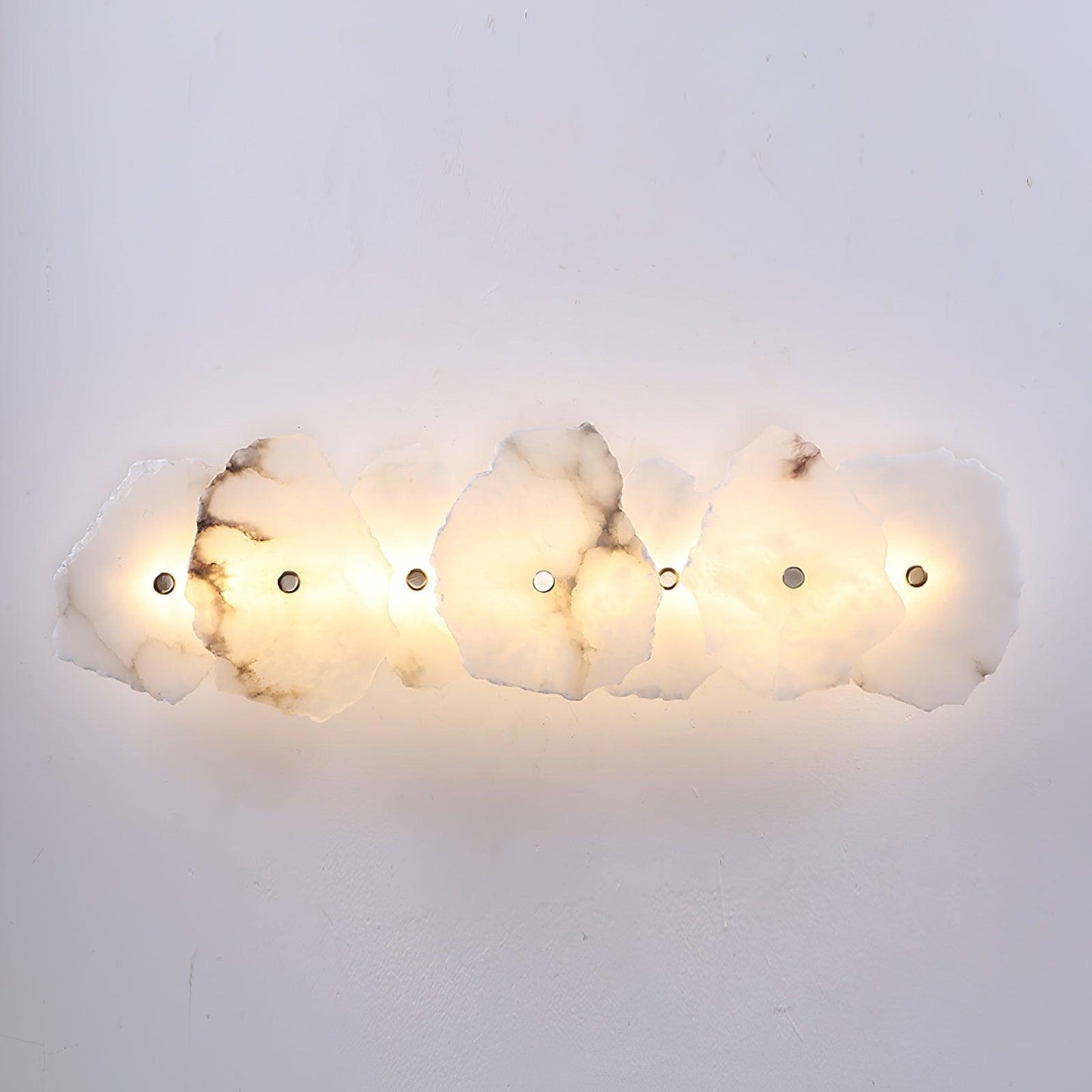 Petra Gold & White Alabaster Wall Lamp – Modern Elegance