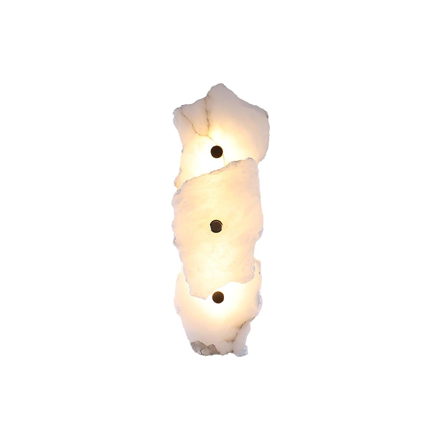 Petra Gold & White Alabaster Wall Lamp – Modern Elegance