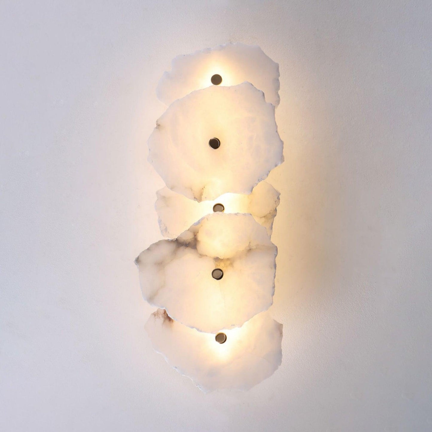 Petra Gold & White Alabaster Wall Lamp – Modern Elegance