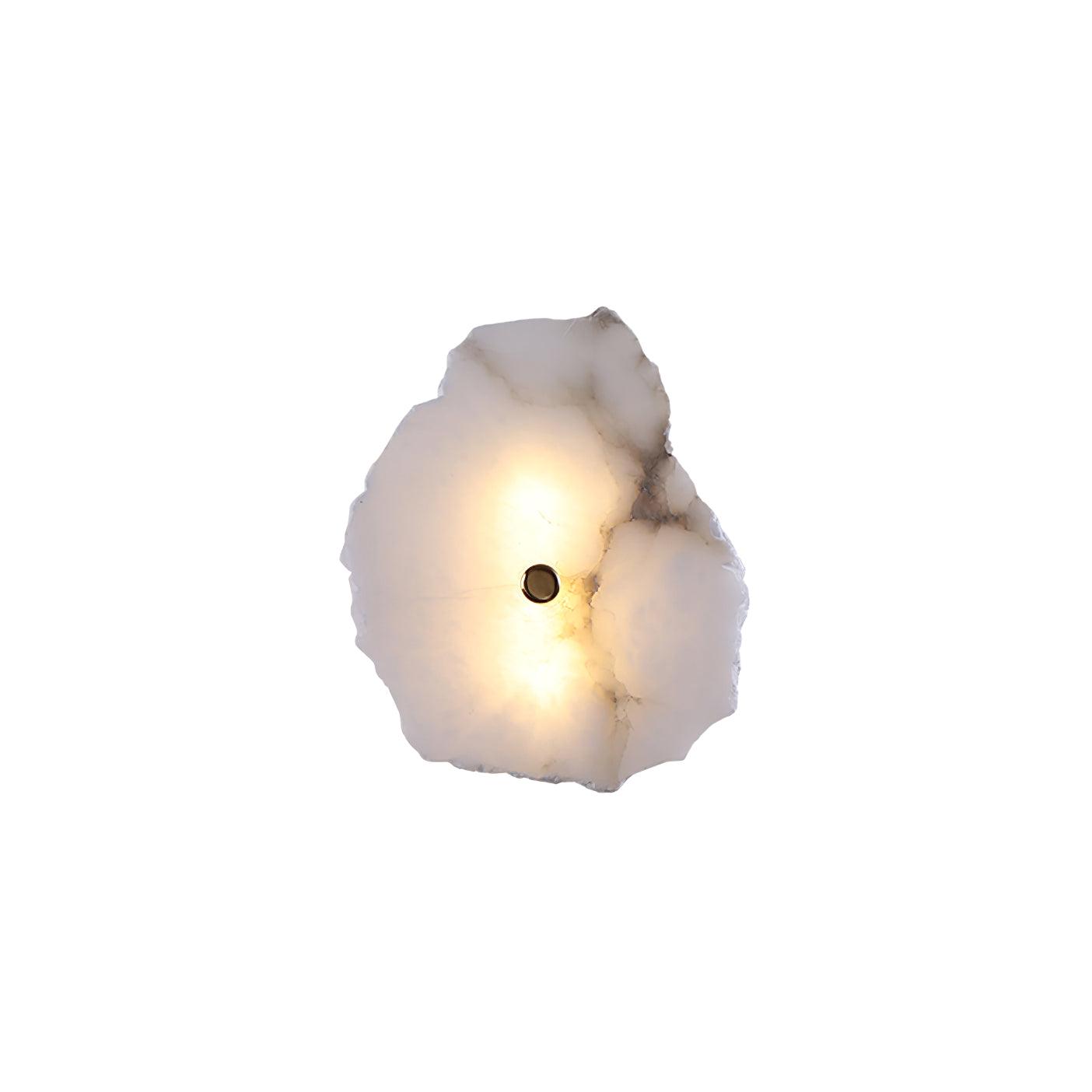 Petra Gold & White Alabaster Wall Lamp – Modern Elegance