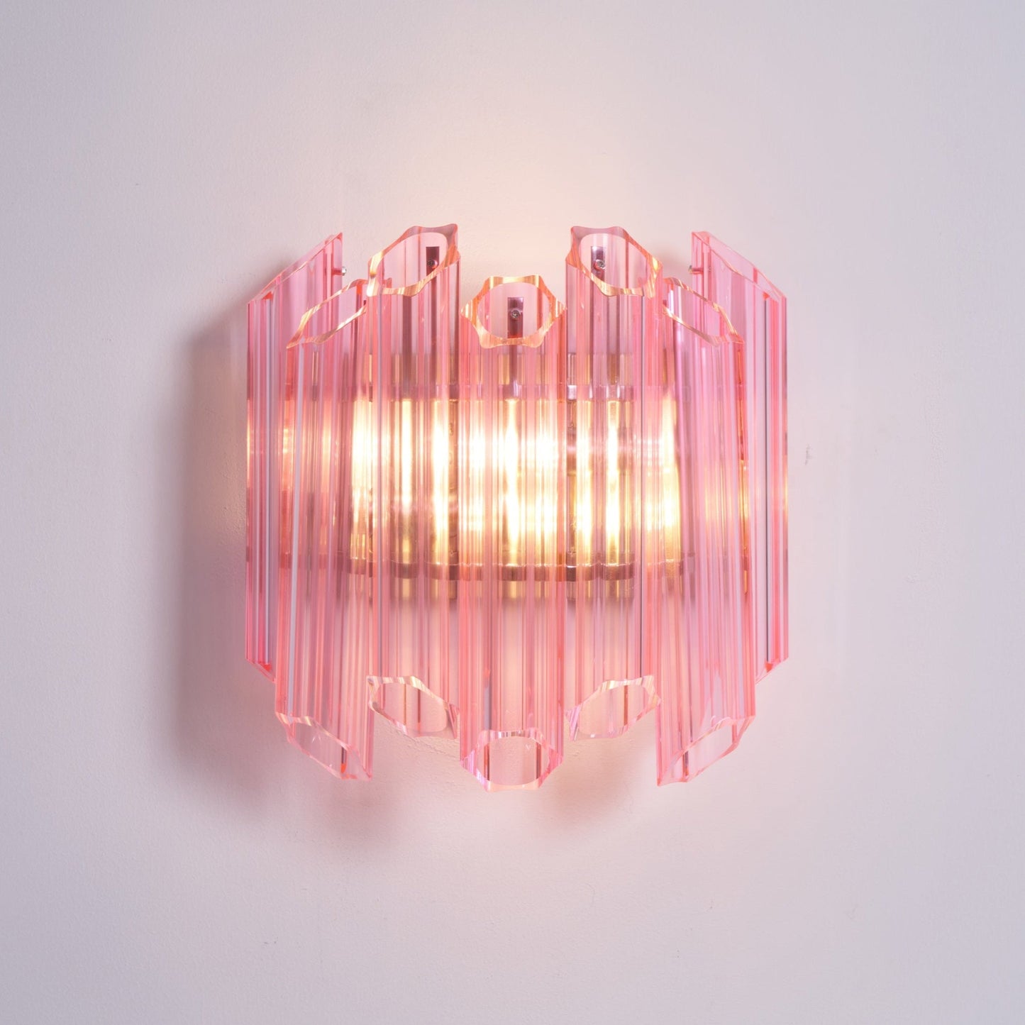 Pink Palermo Murano Wall Lamp - YIOSI
