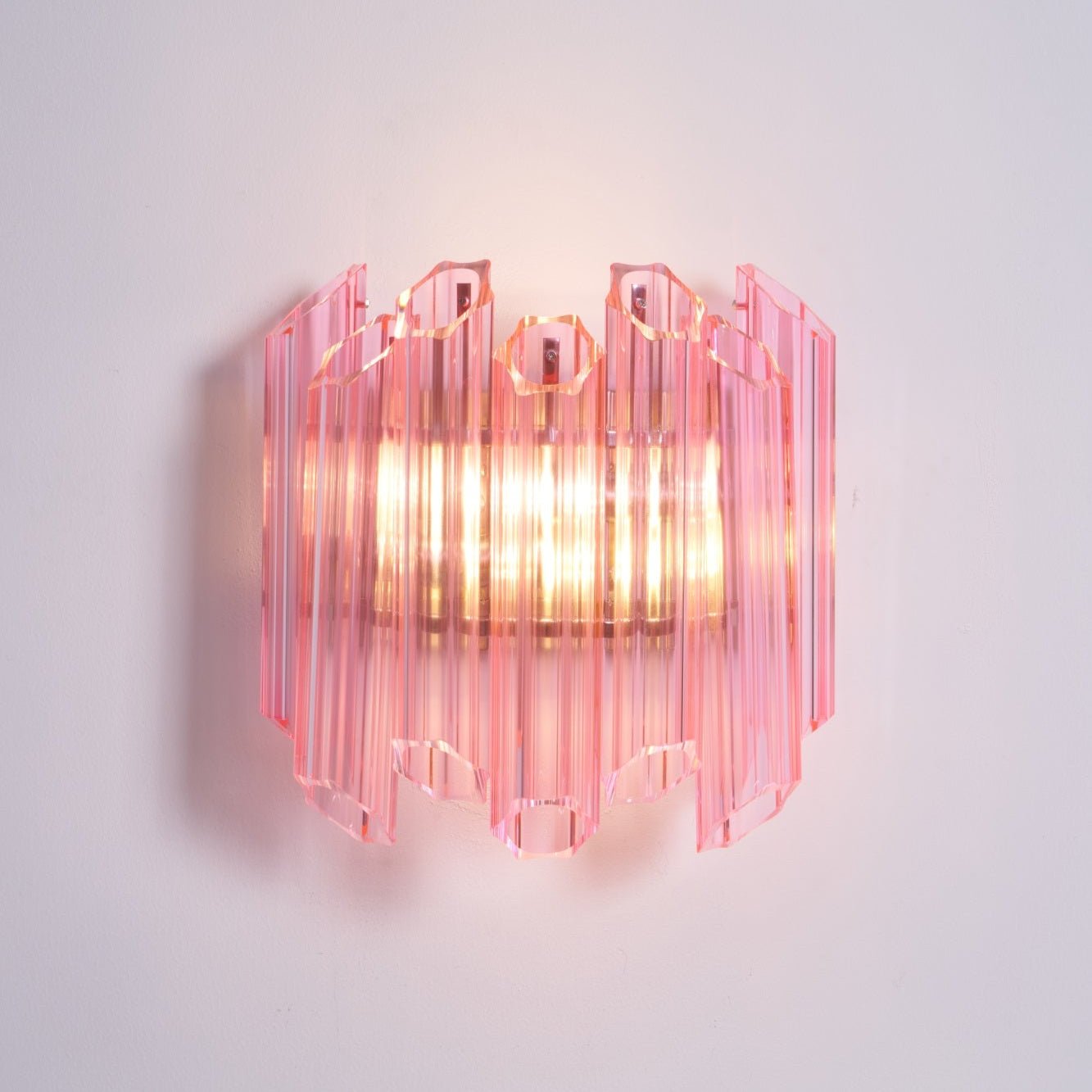 Pink Palermo Murano Wall Lamp - YIOSI