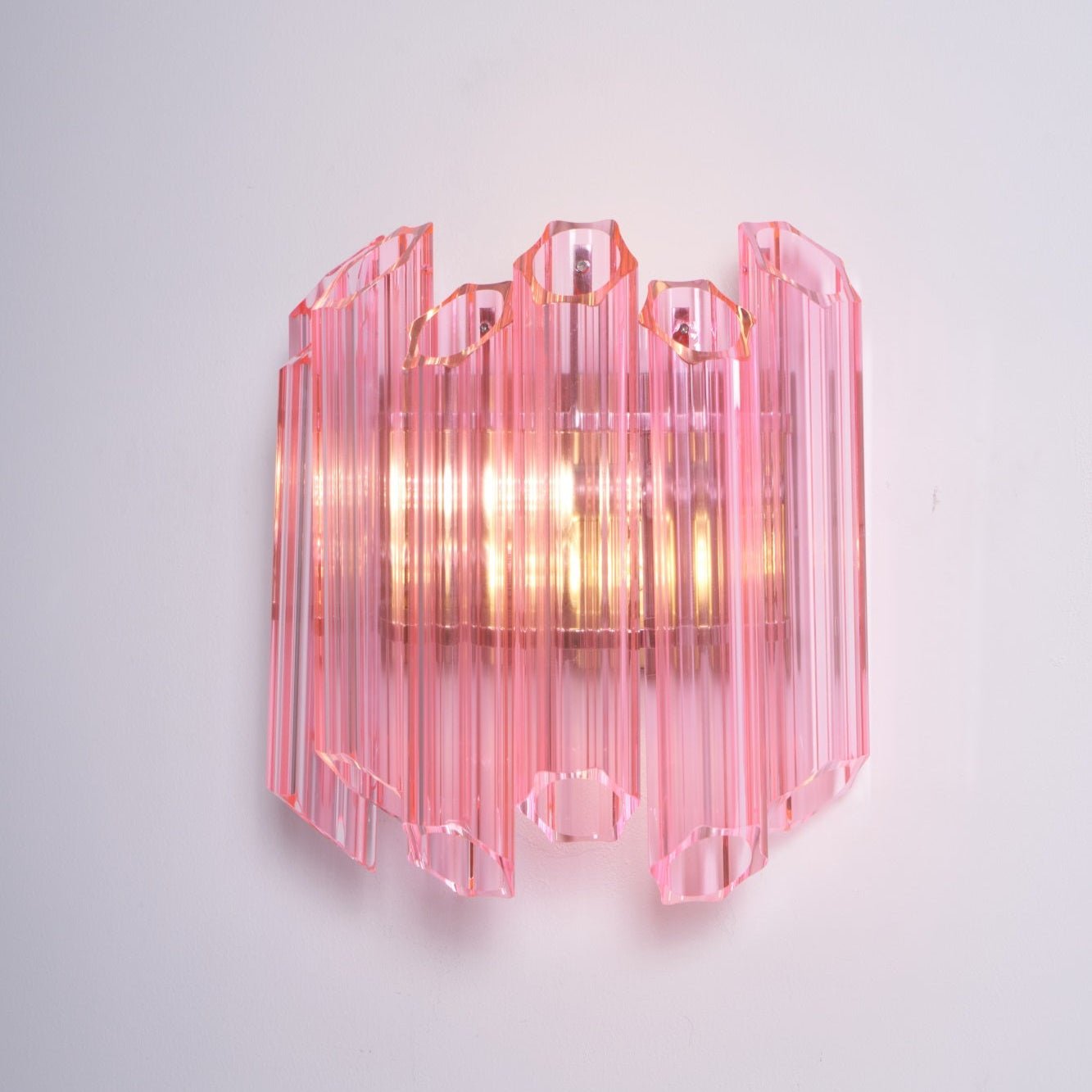 Pink Palermo Murano Wall Lamp - YIOSI