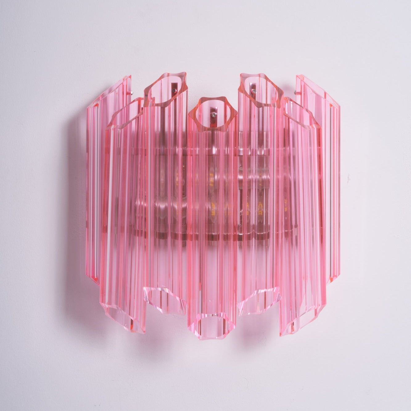 Pink Palermo Murano Wall Lamp - YIOSI