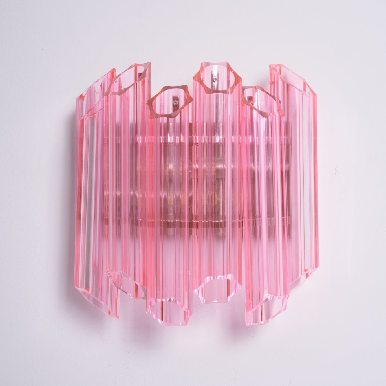 Pink Palermo Murano Wall Lamp - YIOSI