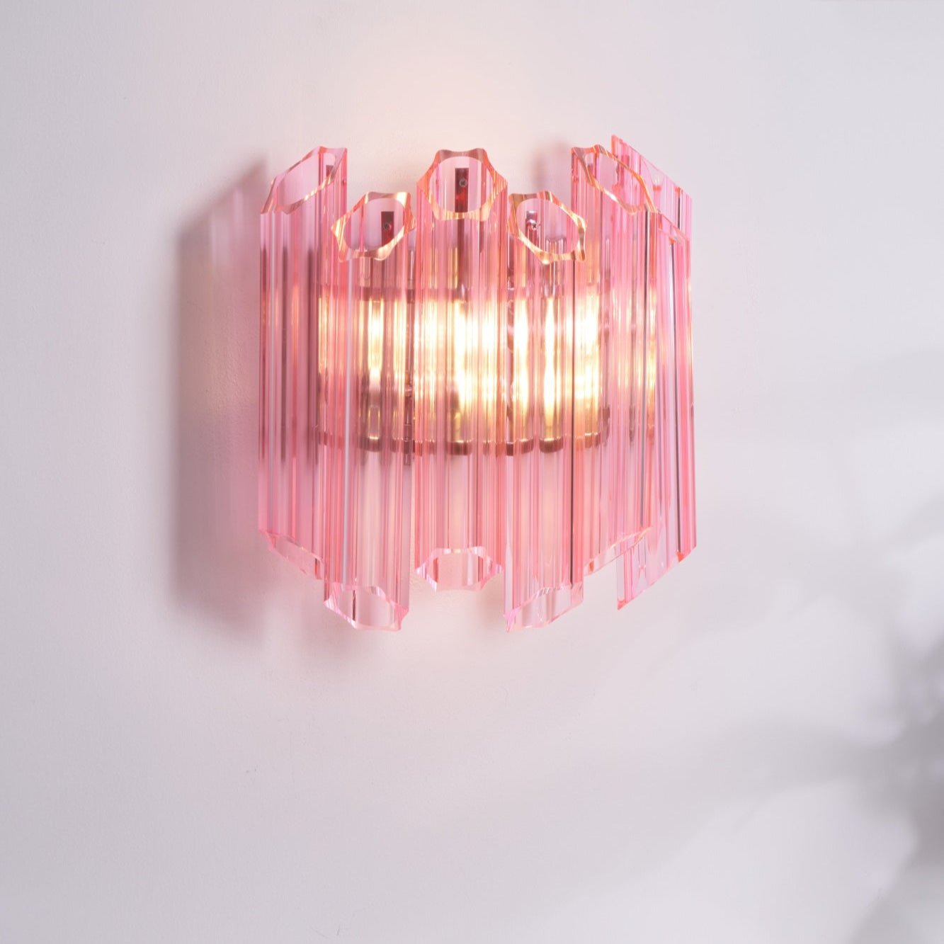 Pink Palermo Murano Wall Lamp - YIOSI
