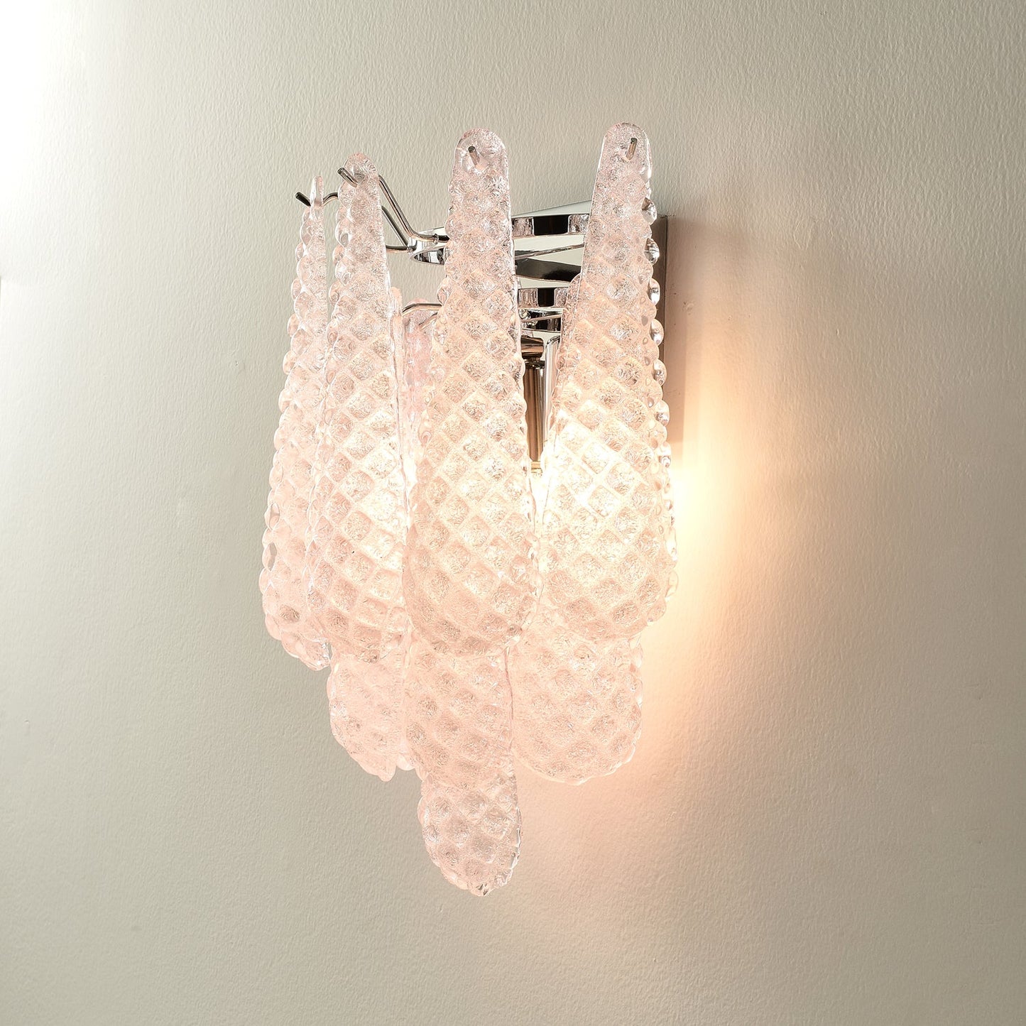 Pink Waffle Wall Sconce - YIOSI