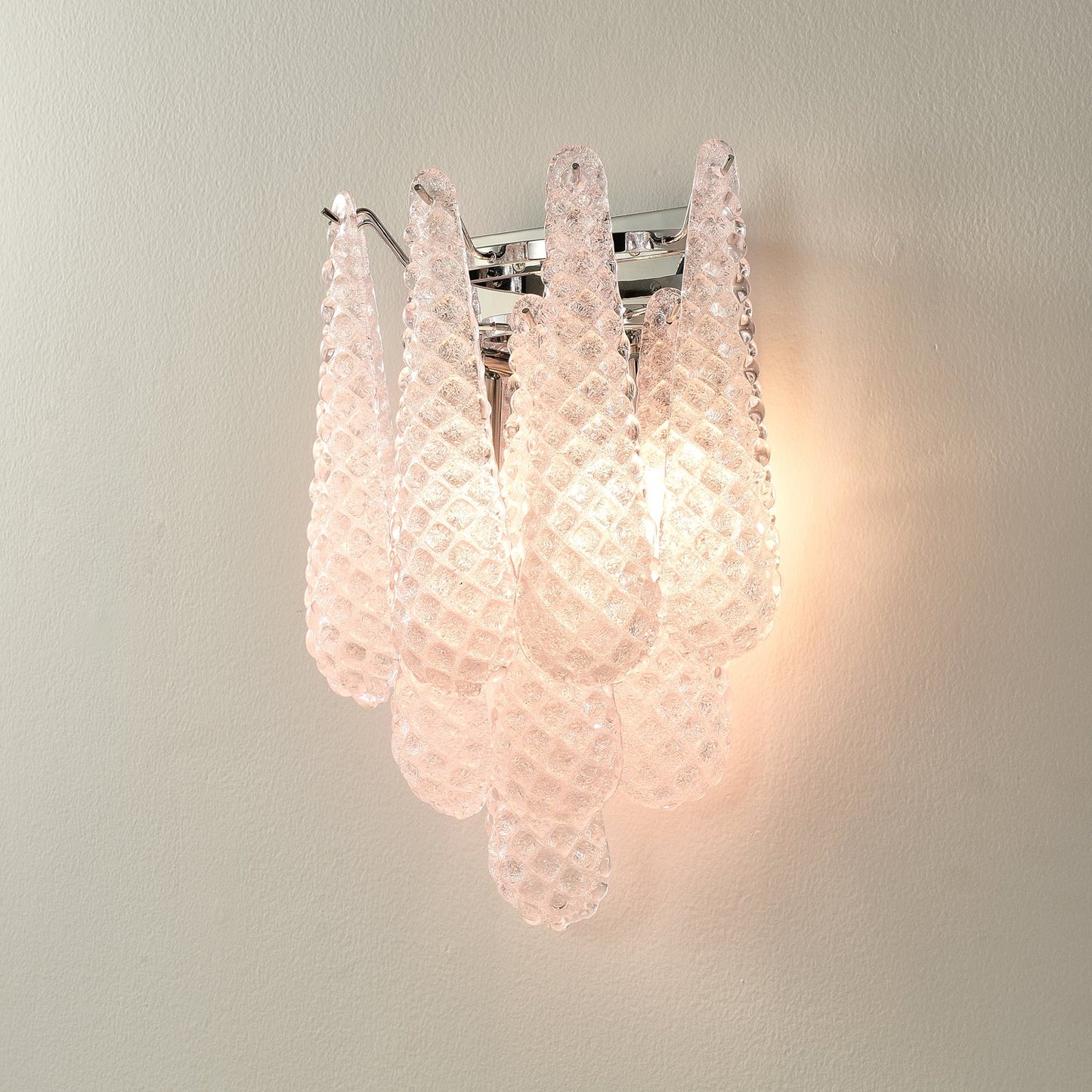 Pink Waffle Wall Sconce - YIOSI