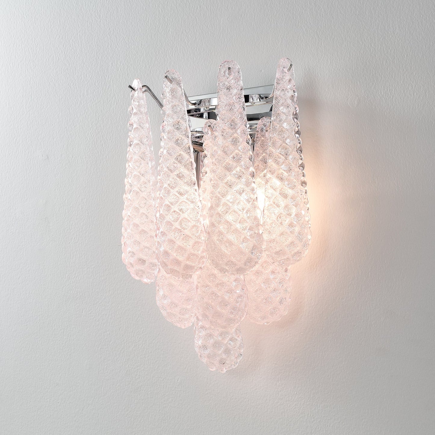 Pink Waffle Wall Sconce - YIOSI
