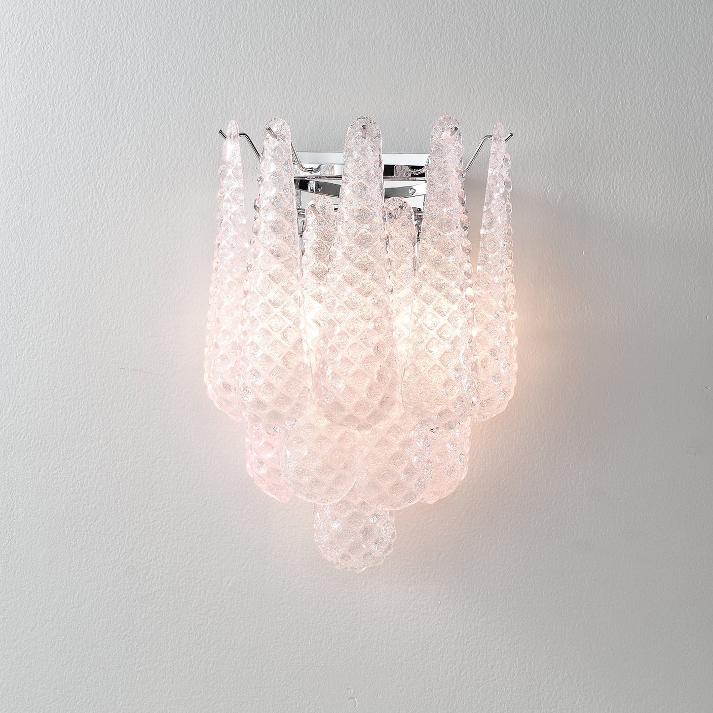 Pink Waffle Wall Sconce - YIOSI