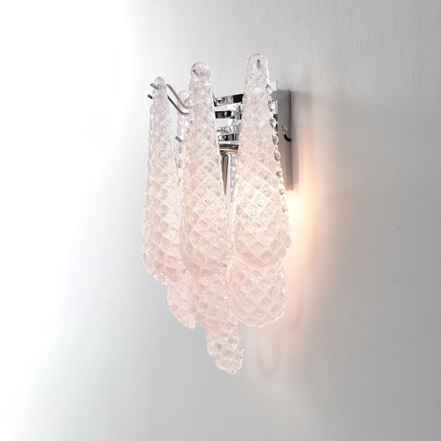 Pink Waffle Wall Sconce - YIOSI