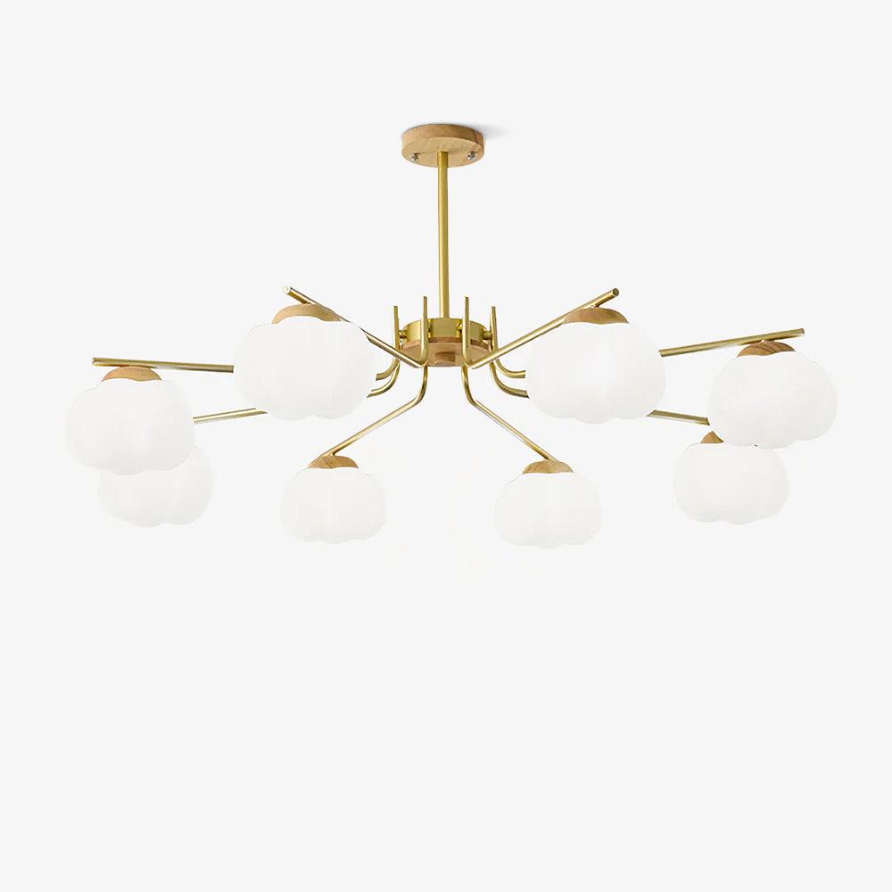 Plastic Cotton Balls Chandelier - YIOSI