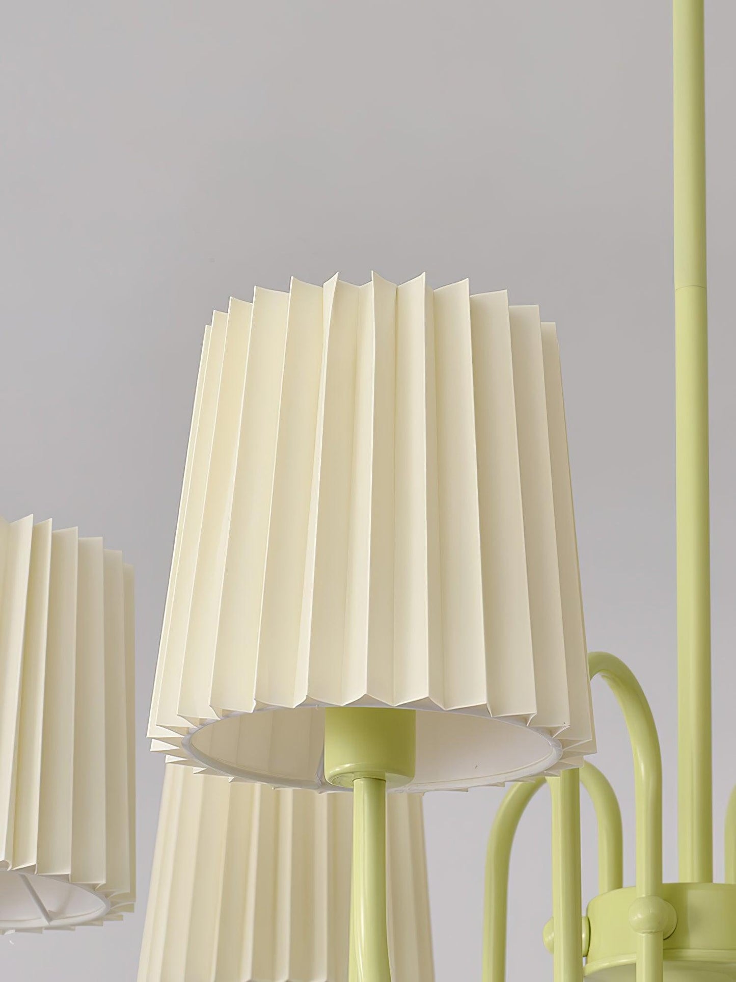 Pleated Fabric Matcha Chandelier - YIOSI