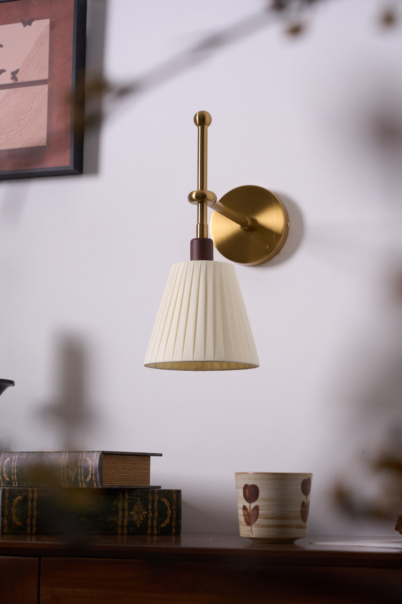 Pleated Fabric Wall Lamp - YIOSI