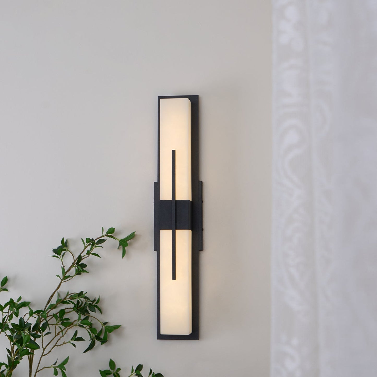 Possini Outdoor Wall Light Waterproof Stainless Steel LED Sconce