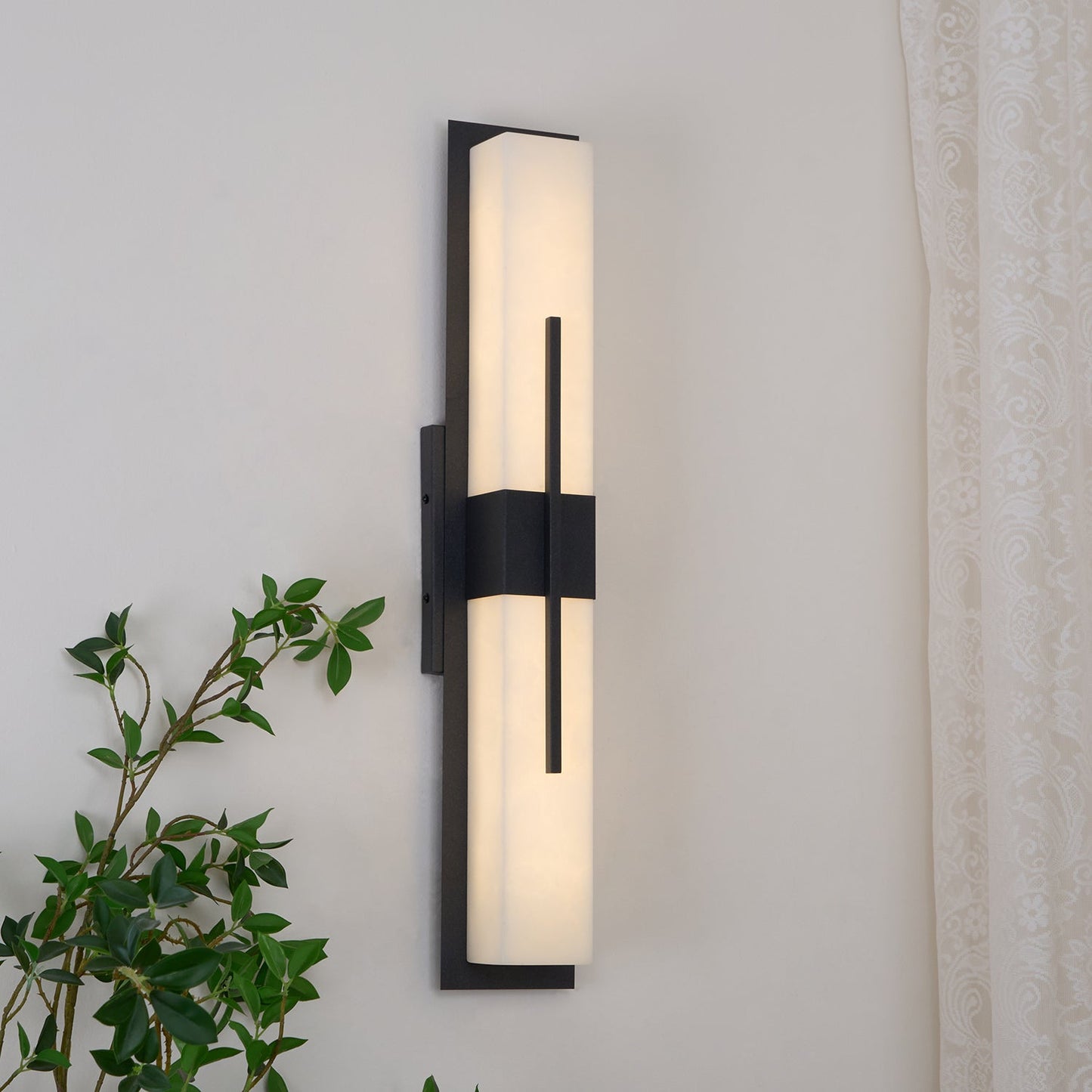 Possini Outdoor Wall Light Waterproof Stainless Steel LED Sconce