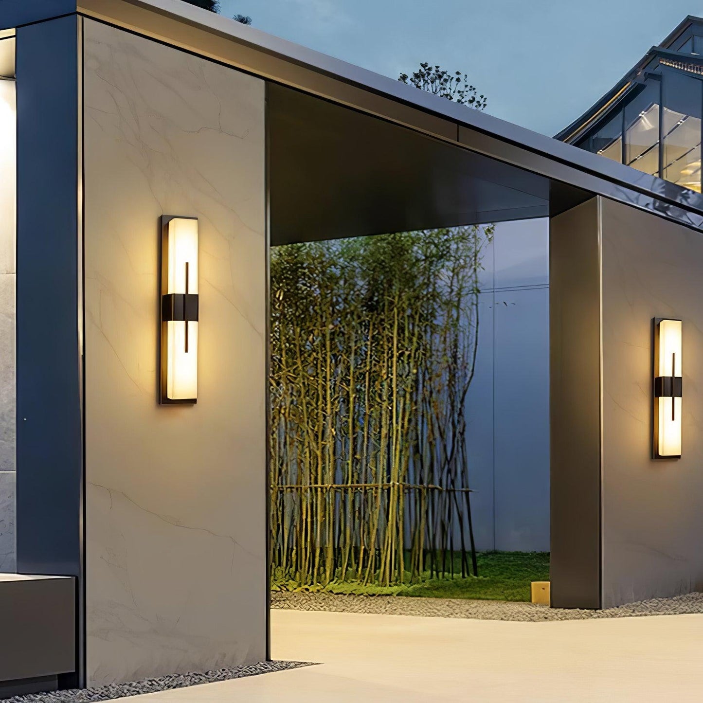 Possini Outdoor Wall Light Waterproof Stainless Steel LED Sconce