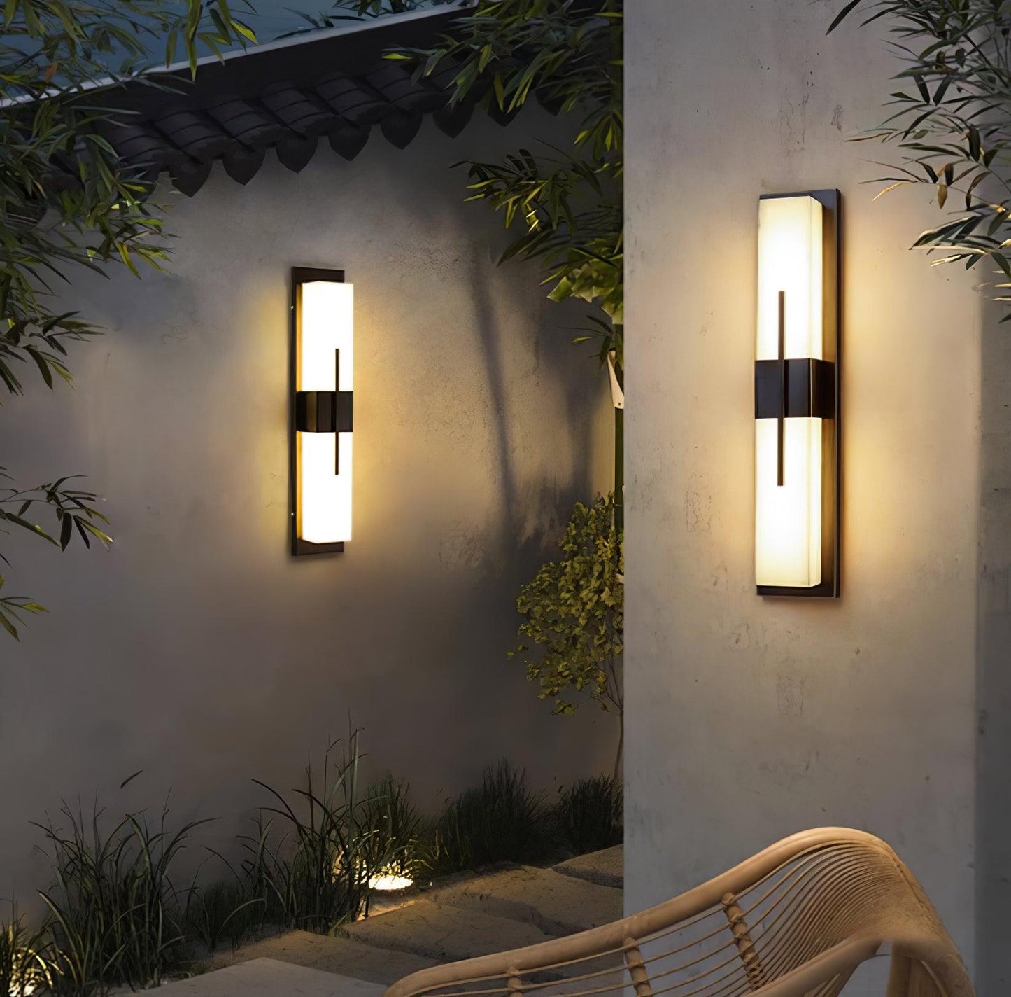Possini Outdoor Wall Light Waterproof Stainless Steel LED Sconce