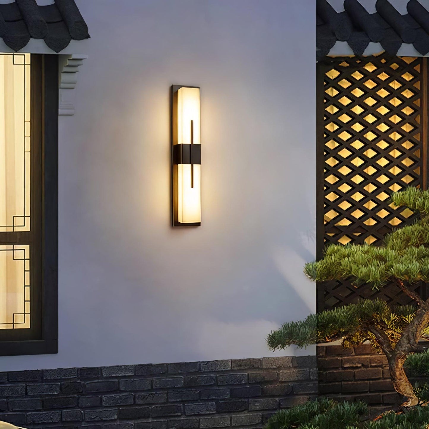 Possini Outdoor Wall Light Waterproof Stainless Steel LED Sconce