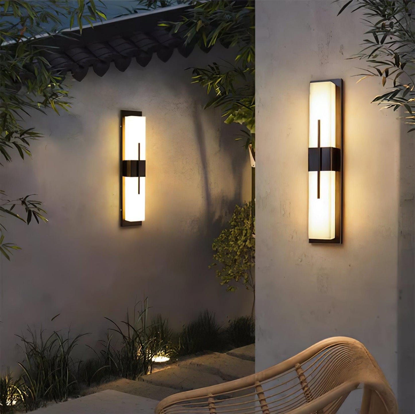 Possini Outdoor Wall Light Waterproof Stainless Steel LED Sconce