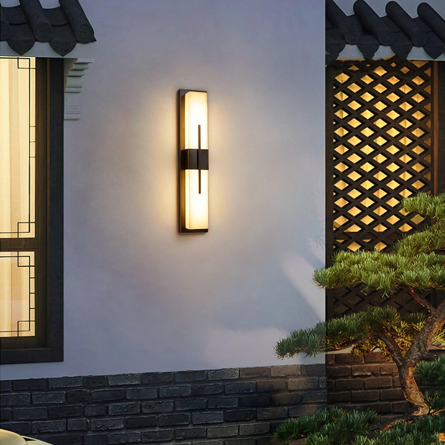 Possini Outdoor Wall Light Waterproof Stainless Steel LED Sconce