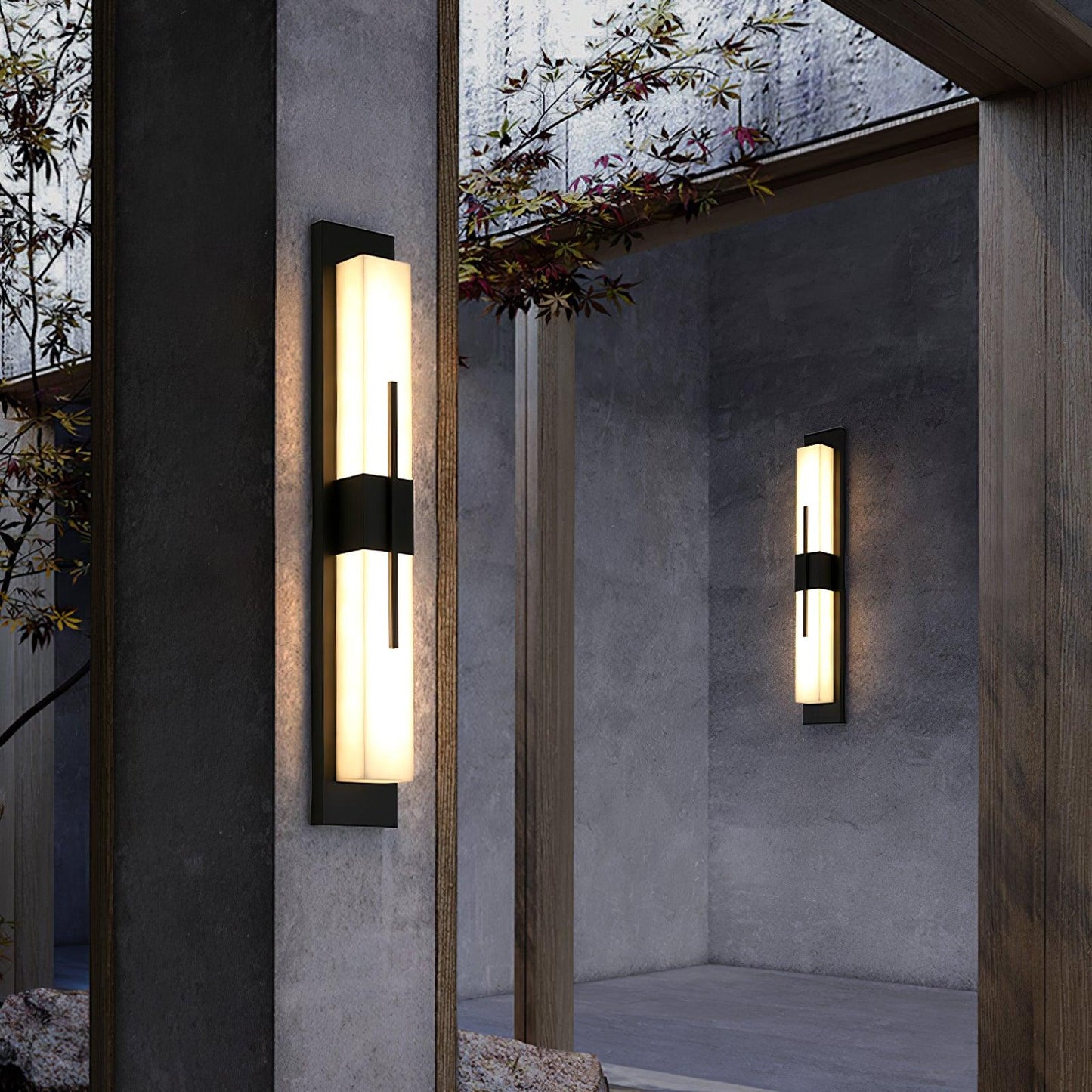 Possini Outdoor Wall Light Waterproof Stainless Steel LED Sconce