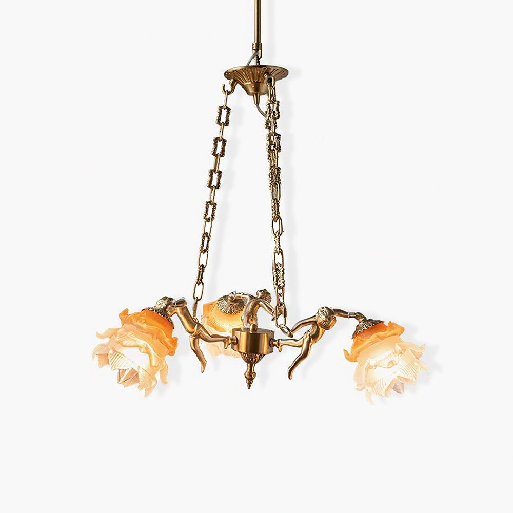 Putti Statuettes Brass Suspension - YIOSI