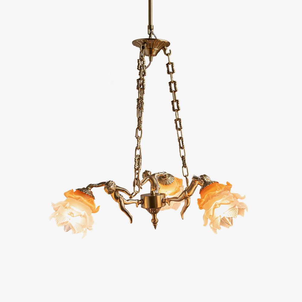 Putti Statuettes Brass Suspension - YIOSI