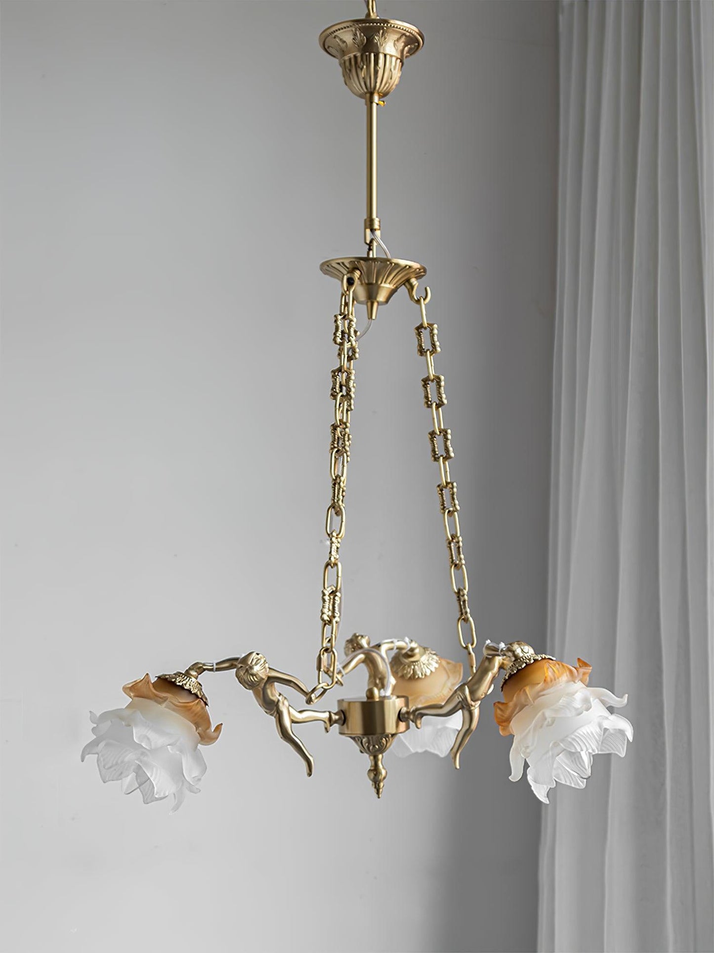 Putti Statuettes Brass Suspension - YIOSI