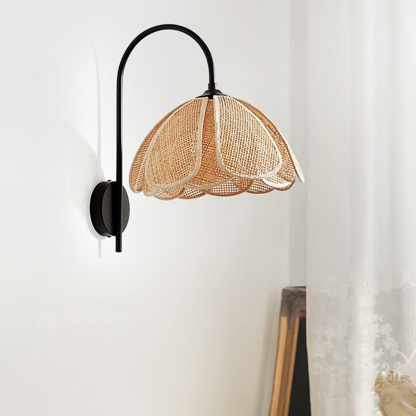 Rattan Petal Wall Lamp - YIOSI