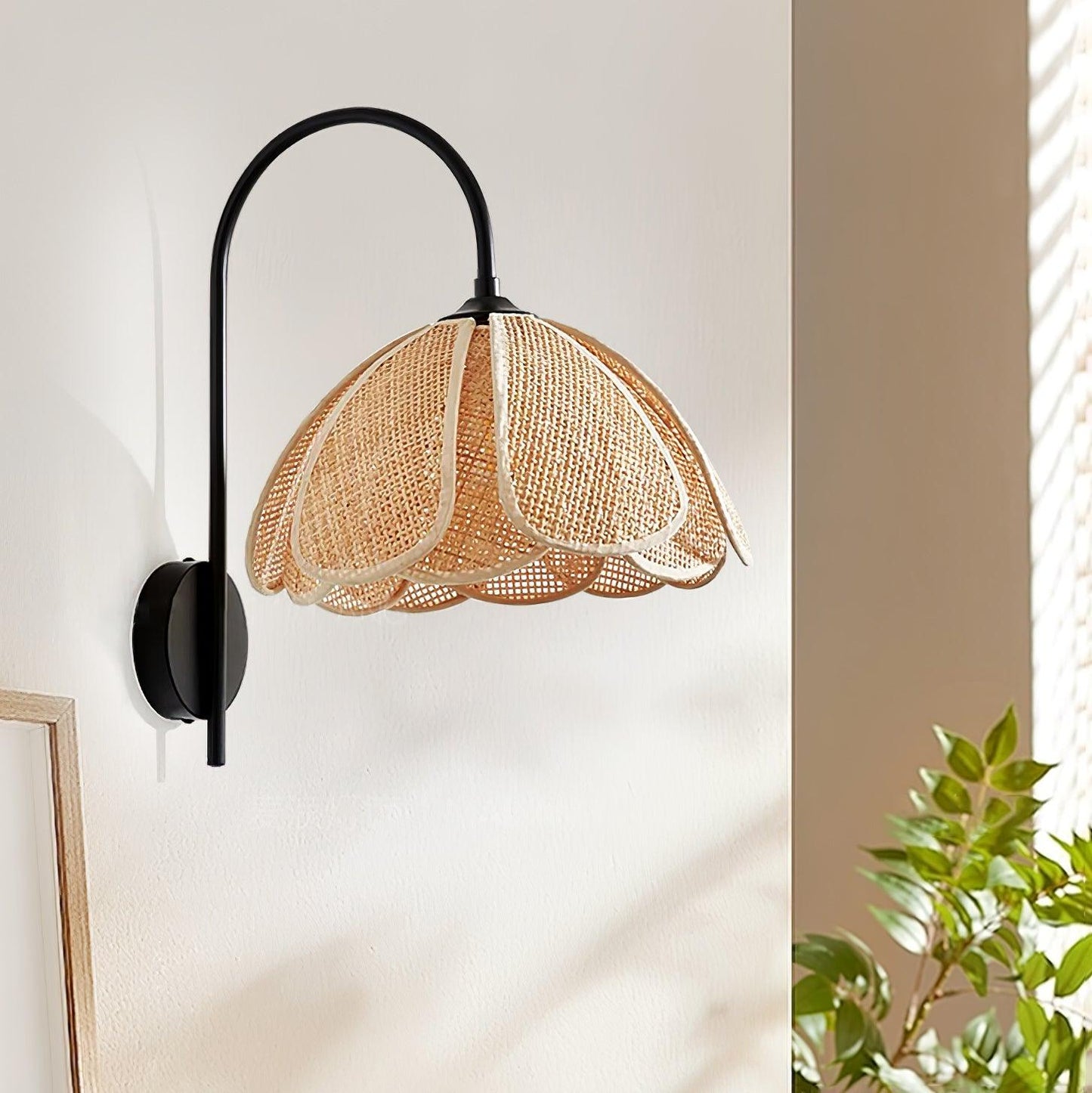 Rattan Petal Wall Lamp - YIOSI