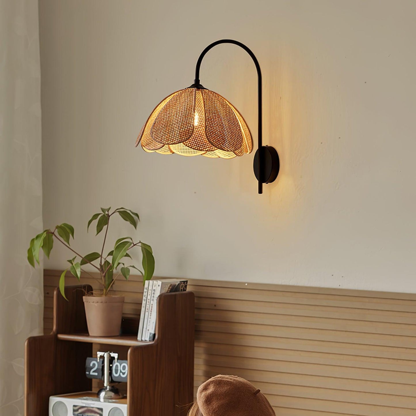 Rattan Petal Wall Lamp - YIOSI