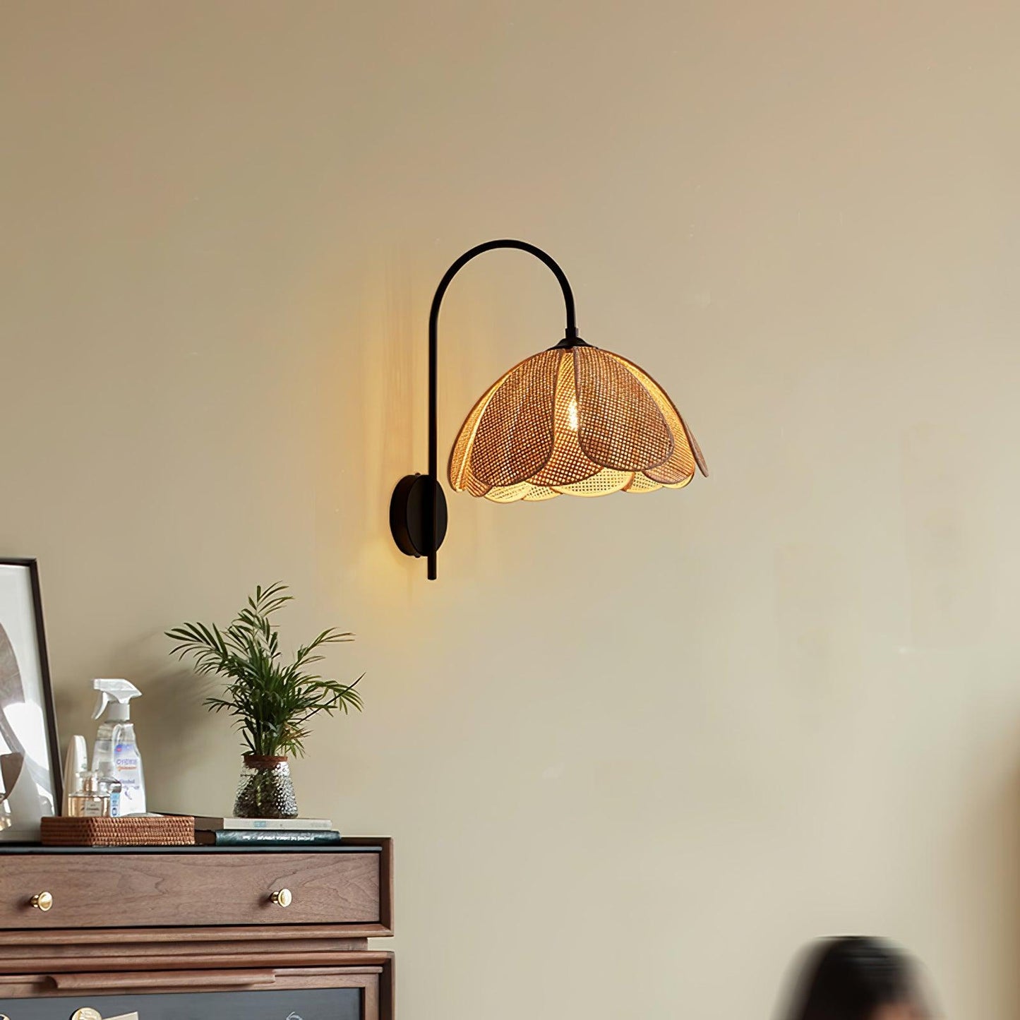 Rattan Petal Wall Lamp - YIOSI